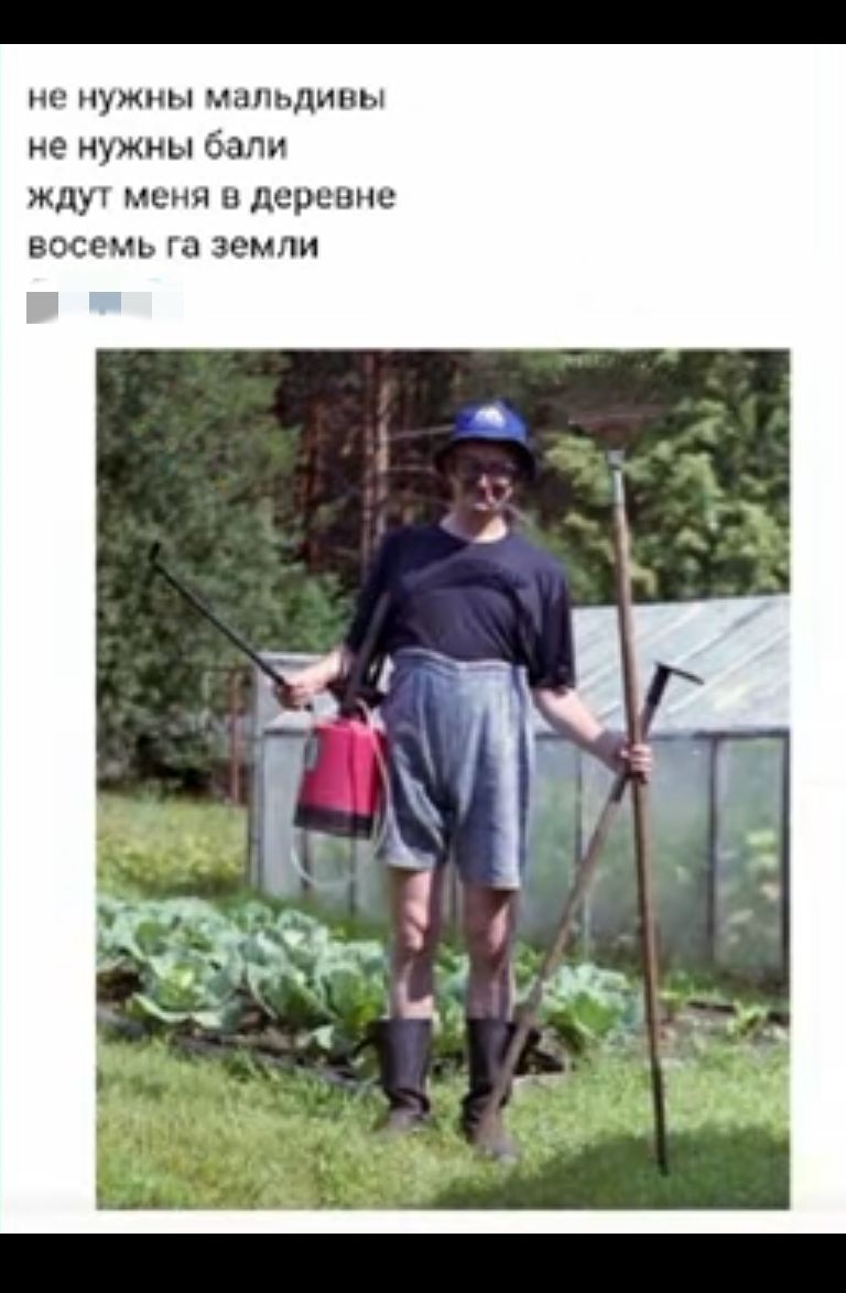 ИР НУЖНЫ МНПЬДИНЫ не нужны бали ждуч меня в деревне восемь га земли