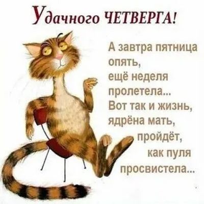 Удачного чвтвврш А завтра пятница опять ещё неделя пролетела Вот так и жизнь ядрёна мать пройдёт как пуля просвистела