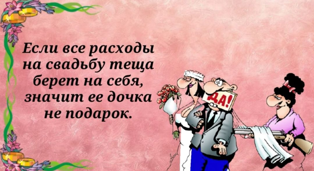 Если все расходы на свадьбу тещи берет нп себя значит ее дочка не подарок