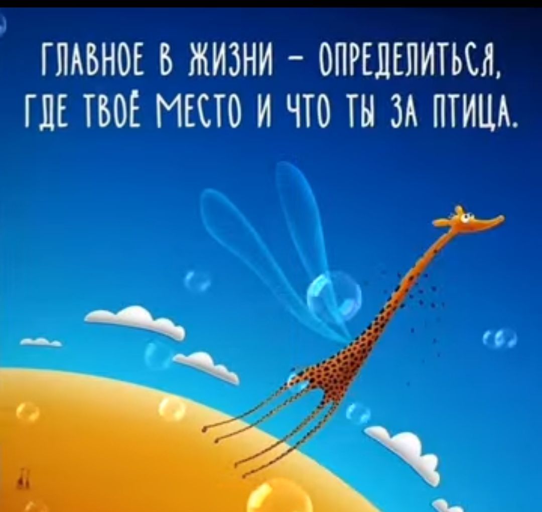 ГЛАВНОЕ В ЖИЗНИ _ ОПРЕДЕЛИТЬЩ ГЛЕ ТВОЕ МЕ И ЧТО ТЫ ЗА ПТИЦА