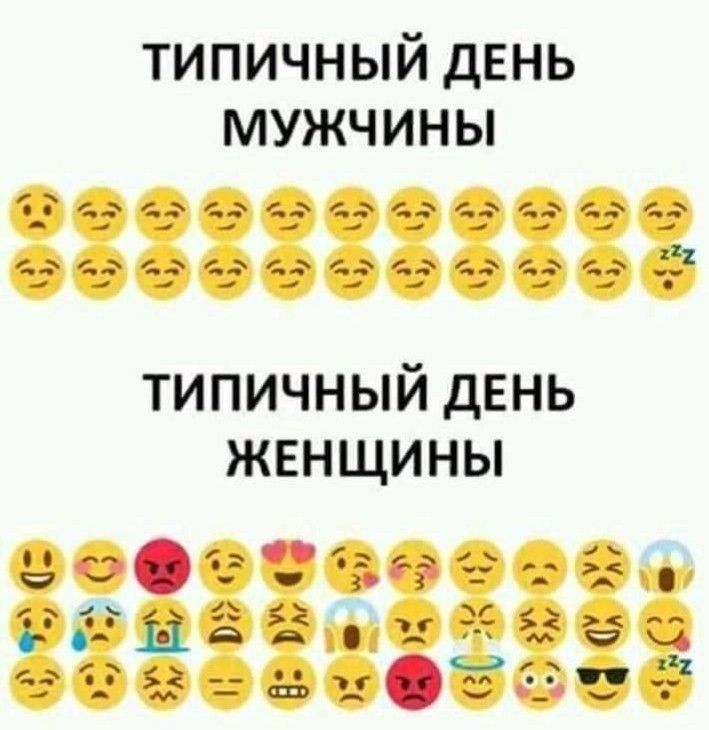 типичный день мужчины типичный день жгнщины