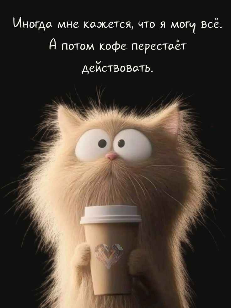 Иногда мне кажется, что я могу всё. А потом кофе перестаёт действовать.
