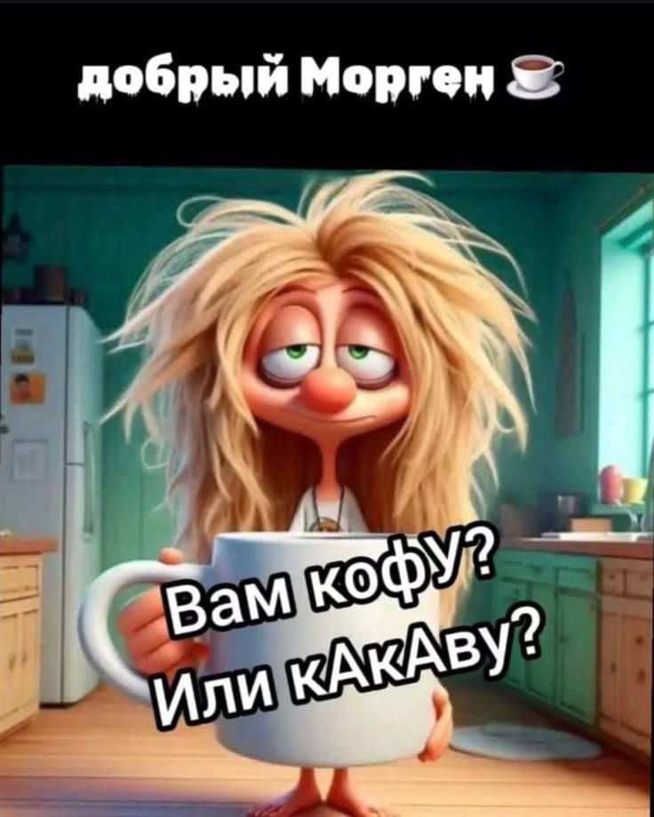 добрый Морген ☕ Вам коФУ? Или кАкаВу?