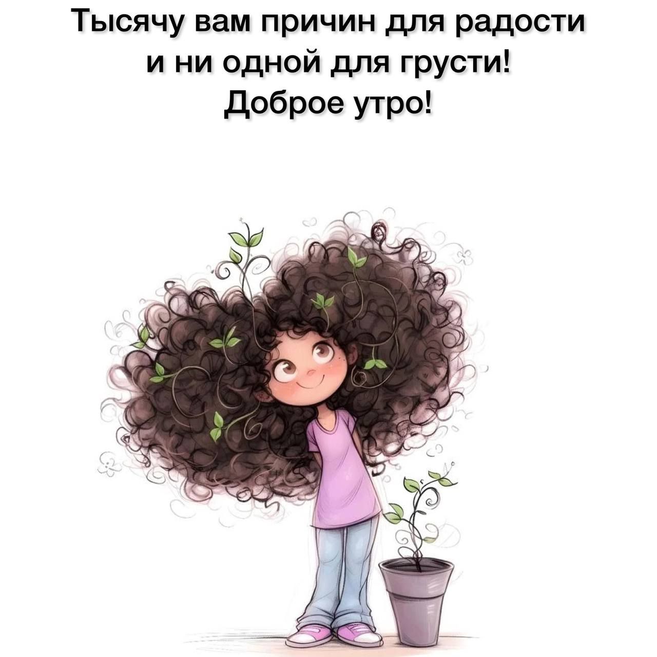 Тысячу вам причин для радости и ни одной для грусти! Доброе утро!