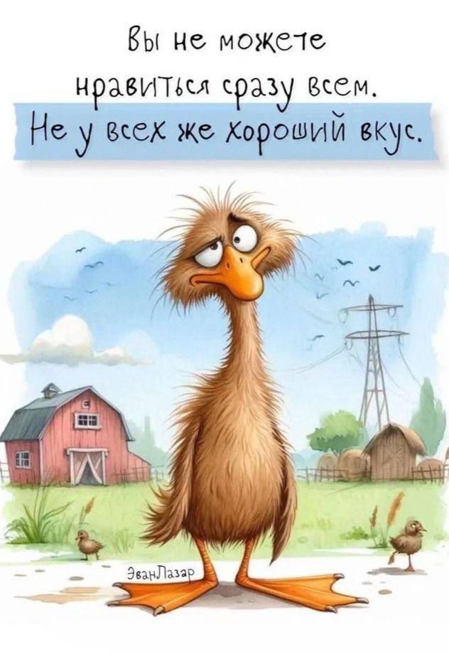 Вы не можете нравиться сразу всем. Не у всех же хороший вкус.