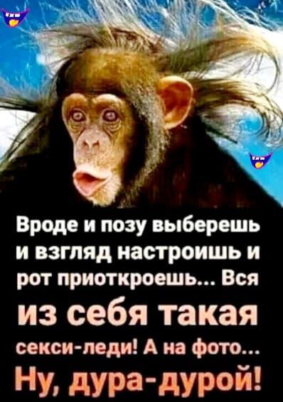 Вроде и позу выберешь и взгляд настроишь и рот приоткроешь... Вся из себя такая seksi-ledi! А на фото... Ну, дура-дурой!
