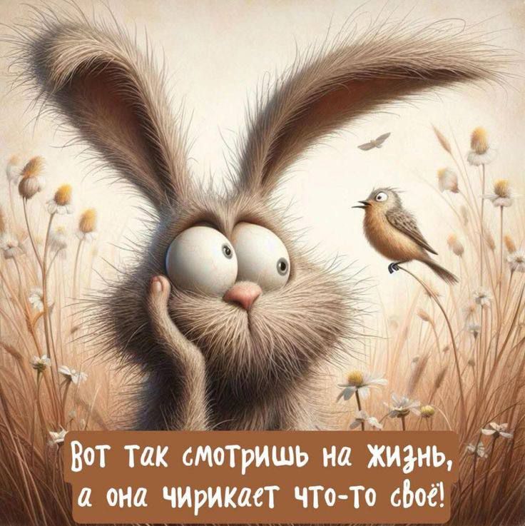 Вот так смотришь на жизнь, а она чирикает что-то своё!