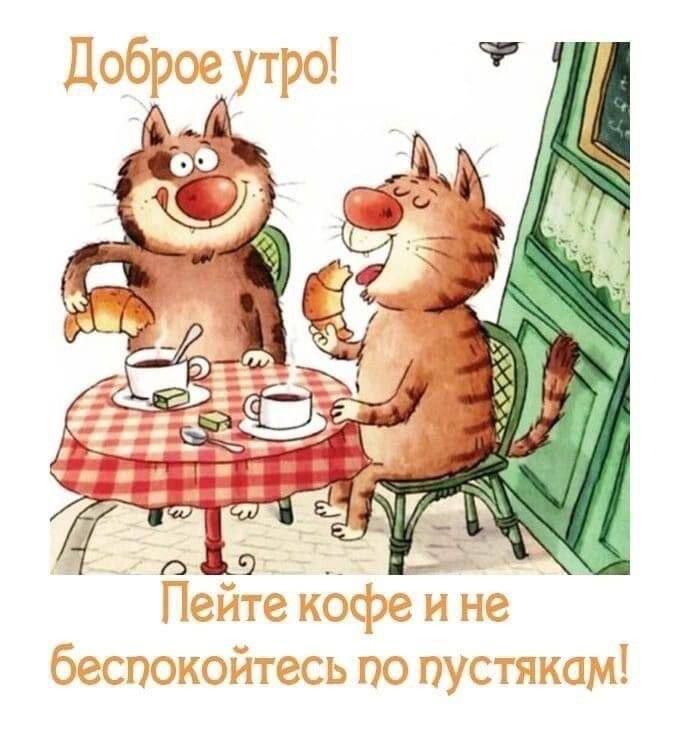Доброе утро! Пейте кофе и не беспокойтесь по пустякам!