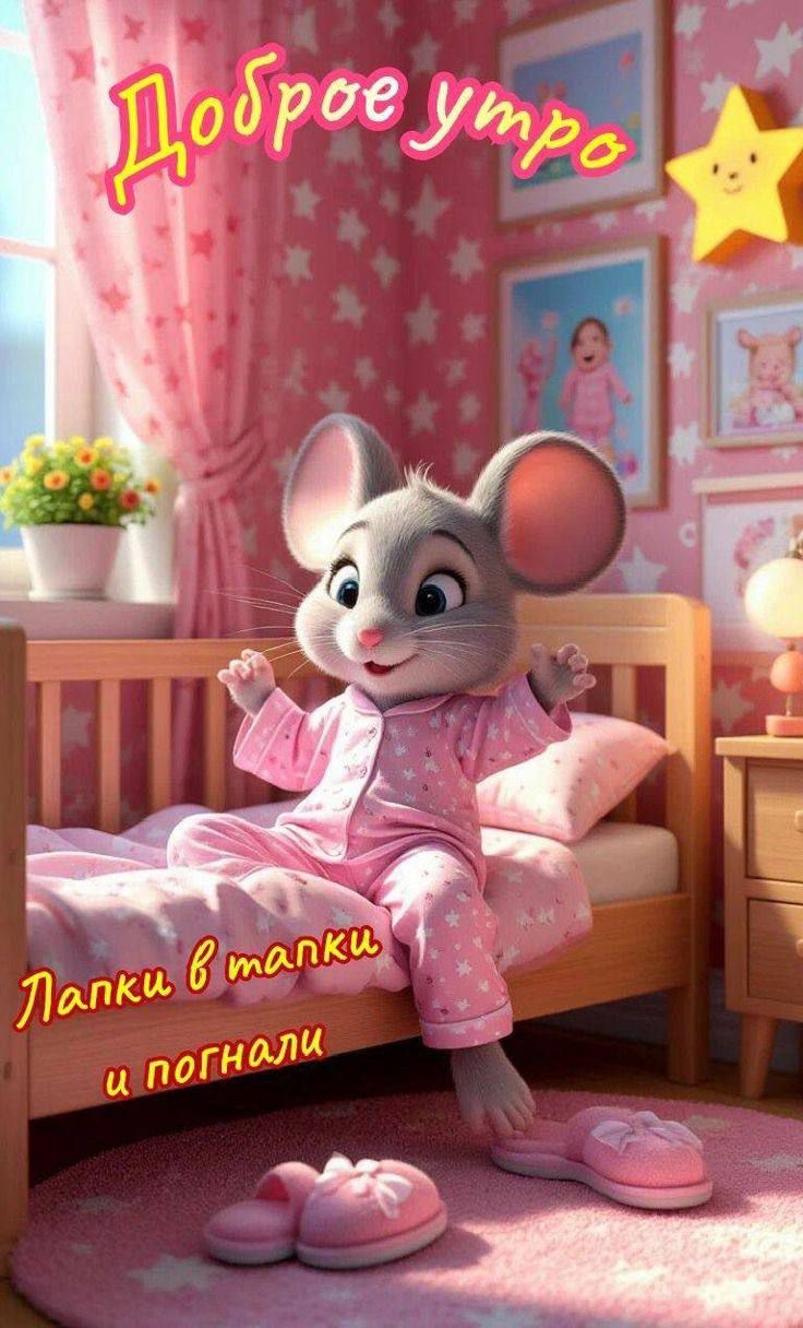 Доброе утро Лапки в тапки и погнали