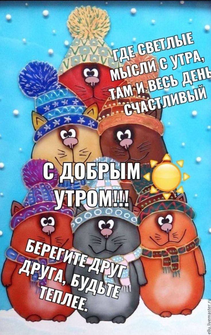 Где светлые мысли с утра, там и весь день счастливый. С добрым утром!!! Берегите друг друга, будьте теплее.