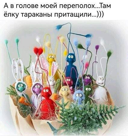 А в голове моей переполох...Там ёлку тараканы притащили...)))