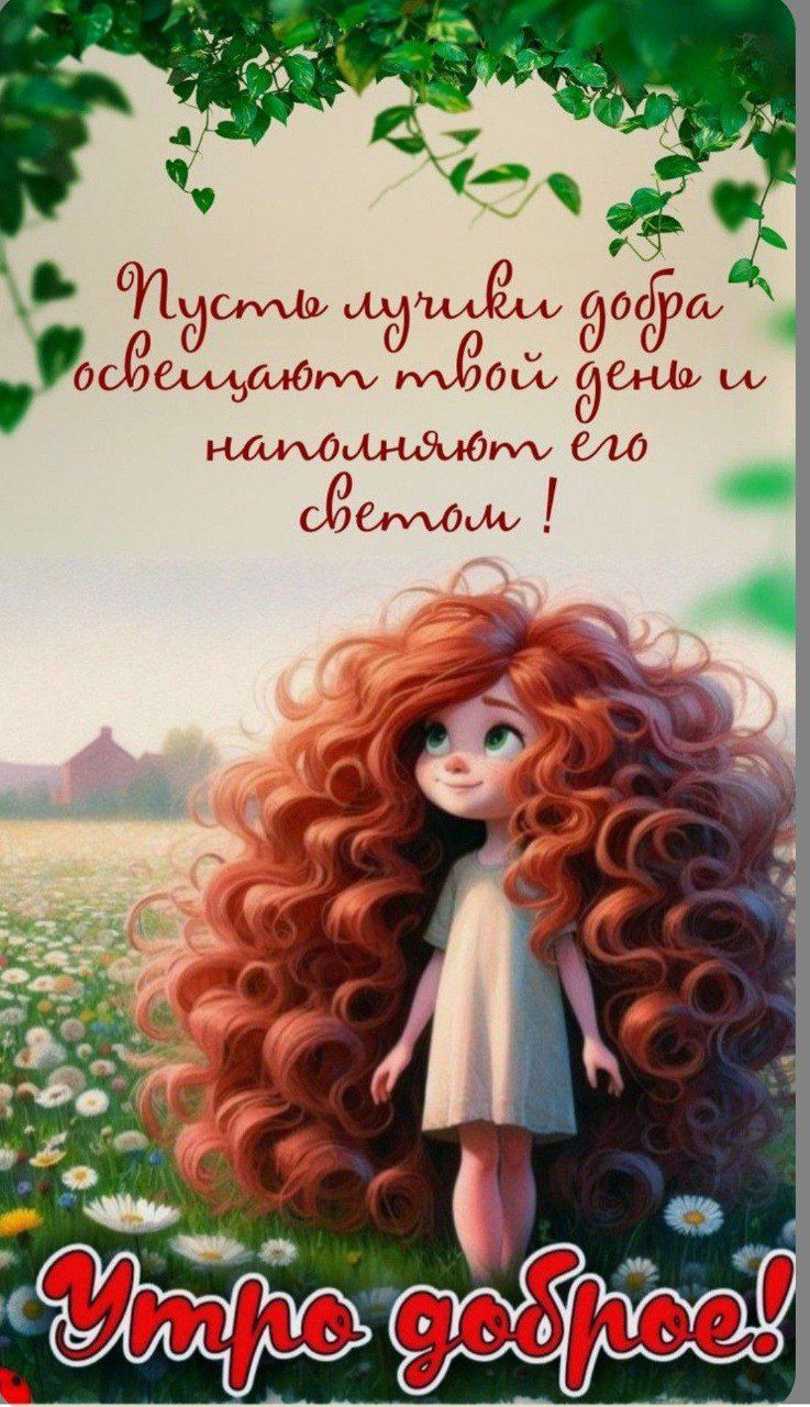 Пусть лучики добра освещают твой день и наполняют его светом! Утро доброе!