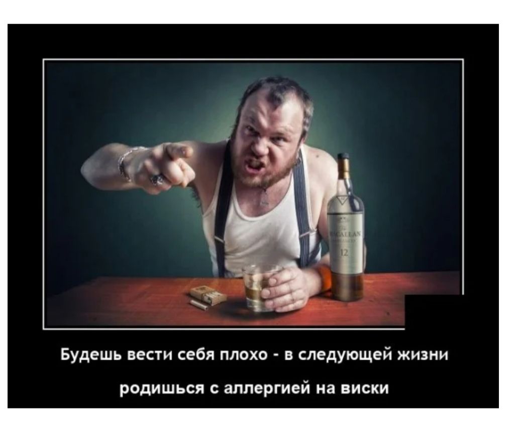Будешь себя плохо следующей жизни родишьсп аллергией на виски