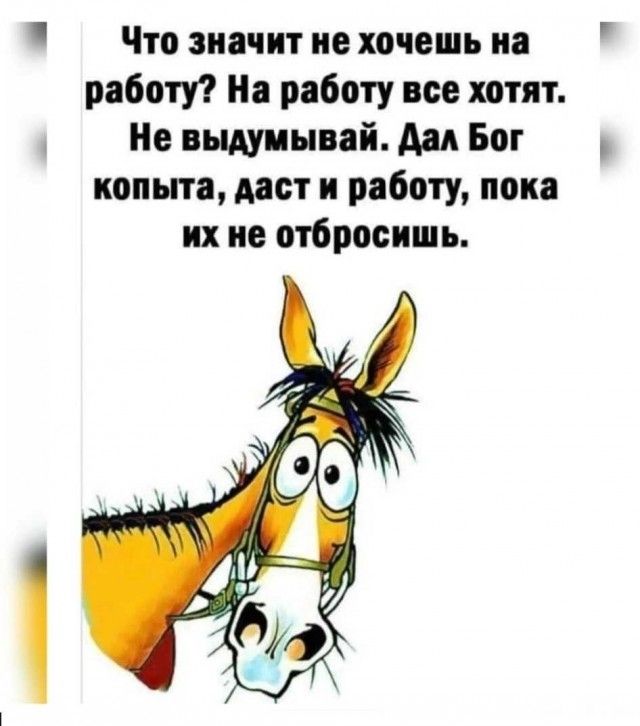 Что значит не хочешь на работу На работу все хотят Не выпиыий Ам Бог копьпа даст и риботу пока их не отбросить