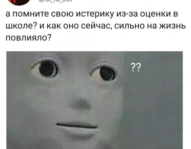 а помните свою истерику из за оценки в школе и как она сейчас сильно на жизнь ПОЕЛИЯПО