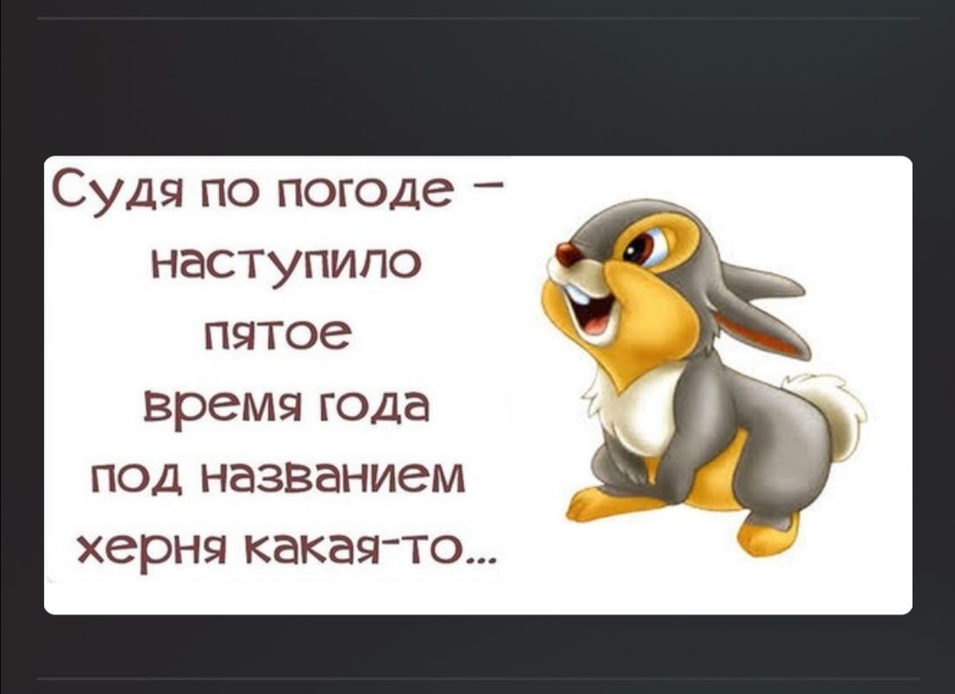 Судя по погоде НВСТУПИПО ПЯТОе время года под названием херня какаято