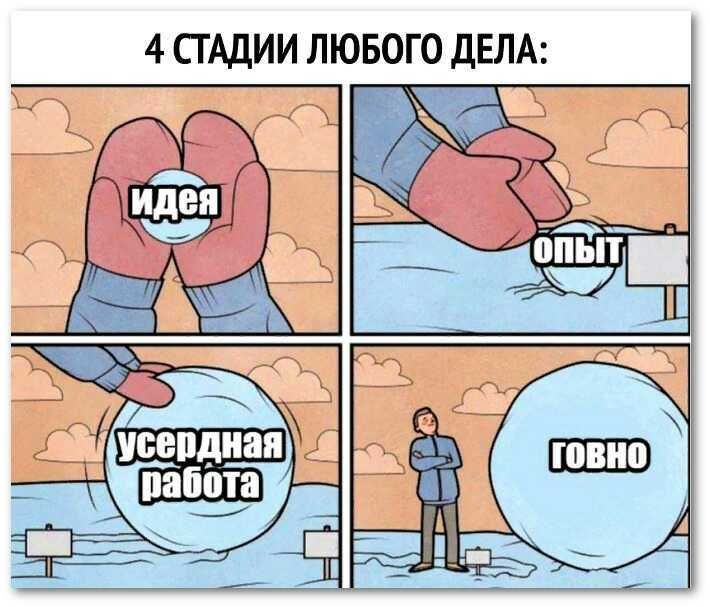 4 СТАДИИ ЛЮБОГО дЕЛА