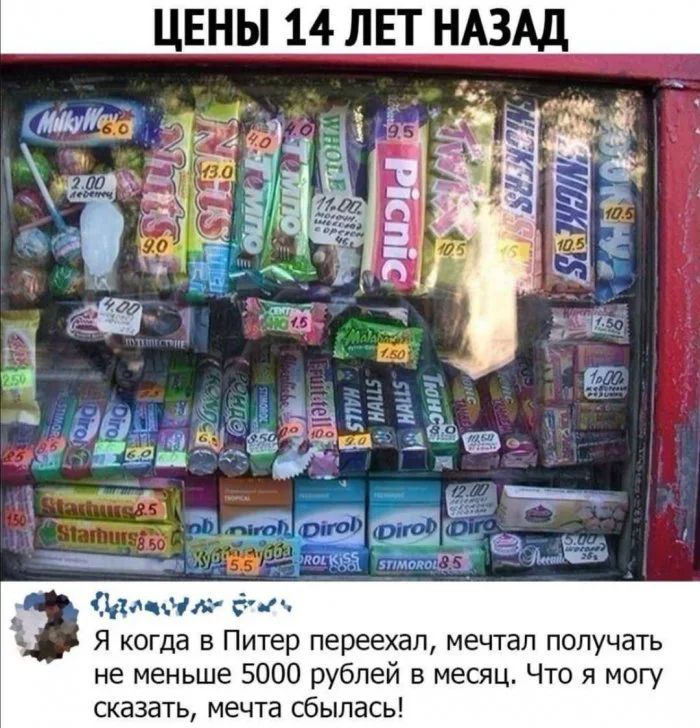 Имнгв т Я когда в Питер переехал мечтал получать не меньше 5000 рублей и месяц Что я могу сказать мечта сбылась