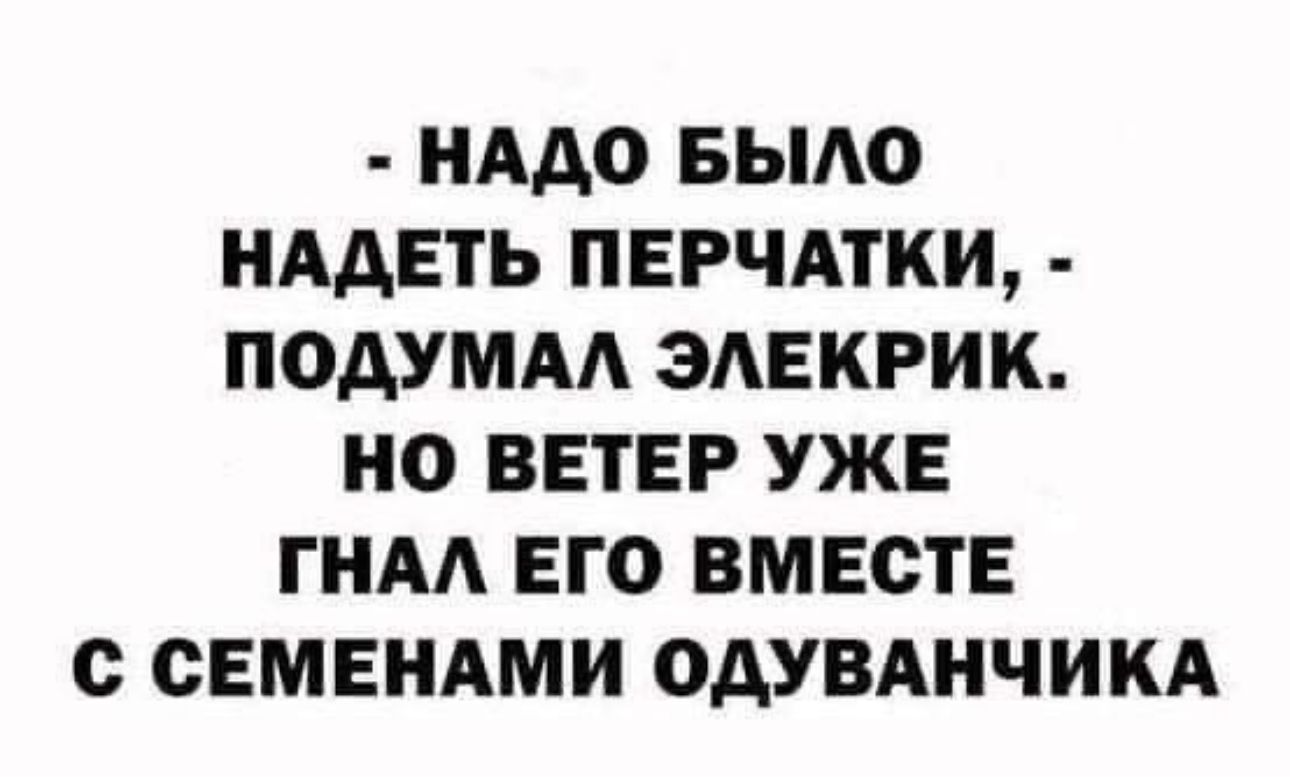 НАДО БЫАО НААЕТЬ ПЕРЧАТКИ ПОАУМАА ЗАЕКРИК НО ВЕТЕР УЖЕ ГНА ЕГО ВМЕСТЕ с СЕМЕНАМИ ОДУВАНЧИКА