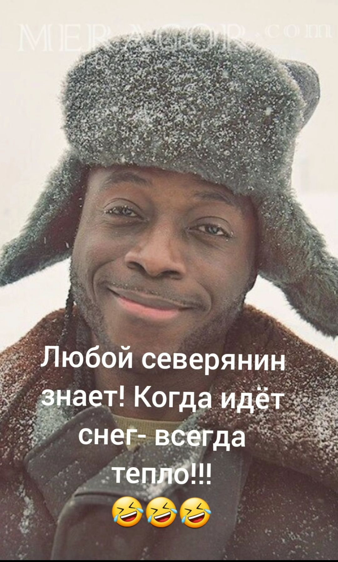 Любой северянин знает Когда идёт снег всегда тетю