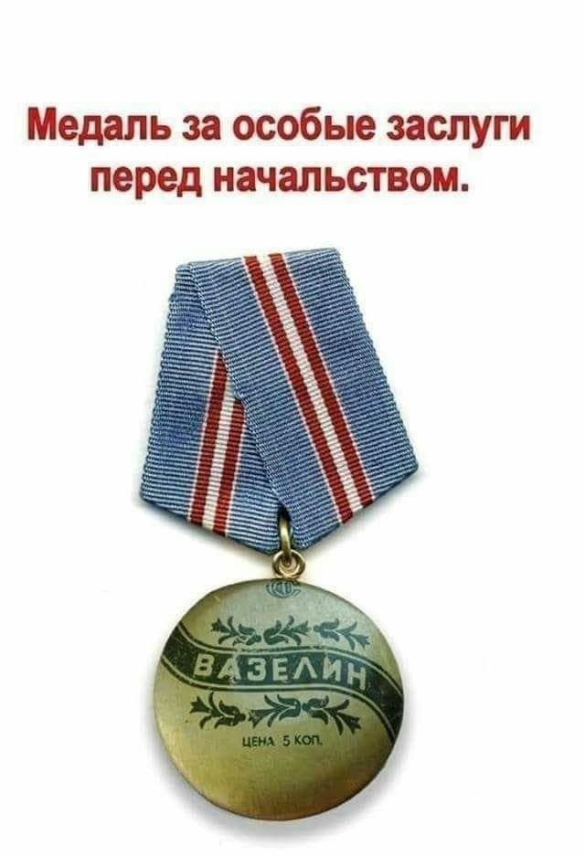 Медаль за особые заслуги перед начальством
