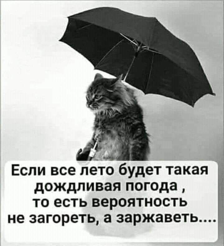 Если все лето будет такая дождливая погода, то есть вероятность не загореть, а заржаветь....