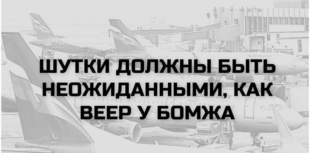 ШУТКИ ДОЛЖНЫ БЫТЬ НЕОЖИДАННЫМИ, КАК ВЕЕР У БОМЖА