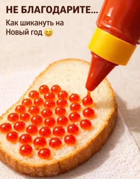 НЕ БЛАГОДАРИТЕ...
Как шикануть на Новый год 😊