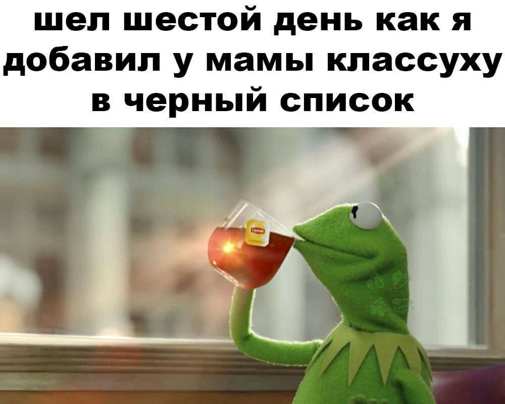 шёл шестой день как я добавил у мамы классуху в чёрный список