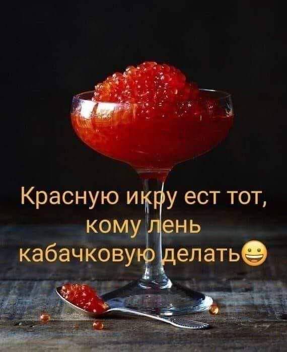 Красную икру есть тот, кому лень кабачковую делать