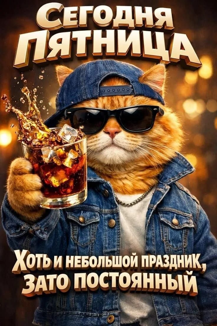 Сегодня пятница
Хотя и небольшой праздник, зато постоянный