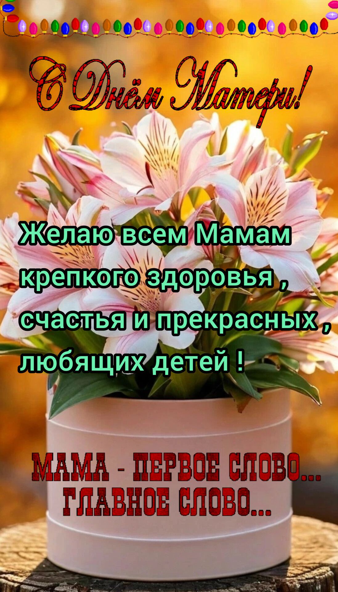 МАМА ПЕРВОВ СЛОВ ТЛАВНОЕ СЛОВО ВЕ