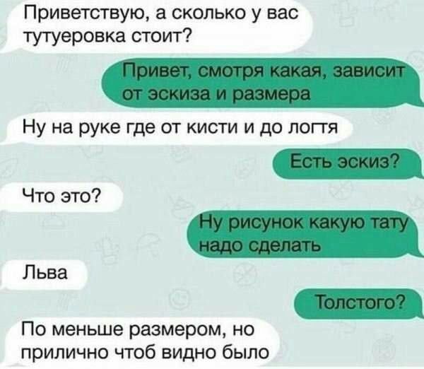 Приветствую а сколько у вас тутуеровка стоит Ну на руке где от кисти и до логгя По меньше размером но прилично чтоб видно было Что это Льва