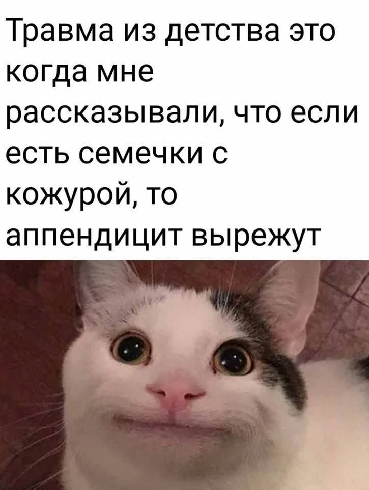 Травма из детства это когда мне рассказывали что если есть семечки с кожурой то аппендицит вырежут