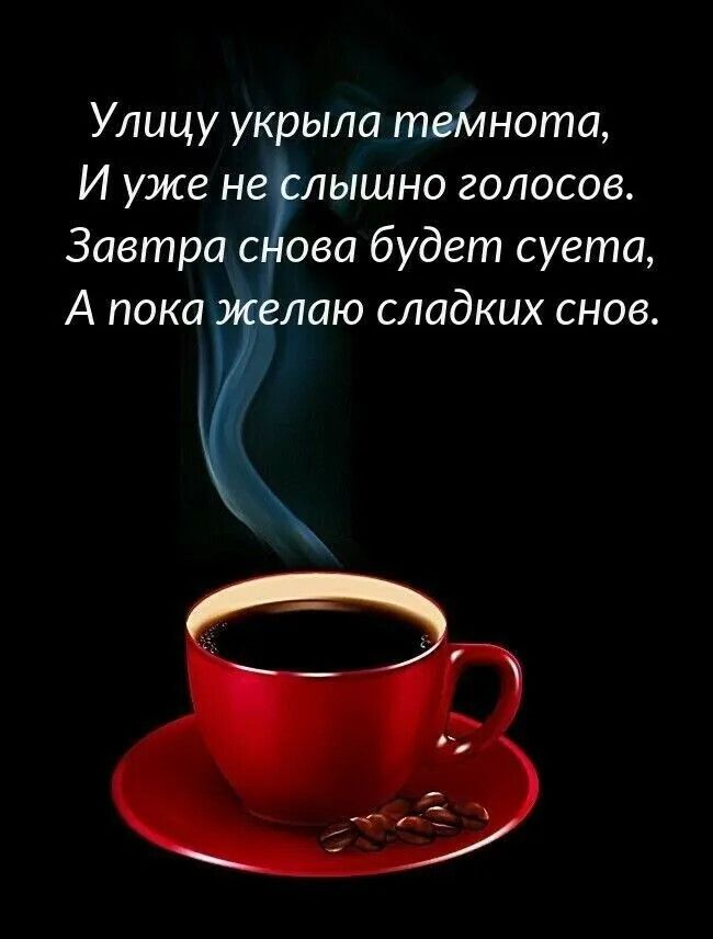 Улицу укрыла темнота И уже нелышно голосов Завтра снова будет суета А пока желаю сладких снов