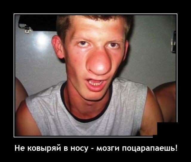 Не коныряй в несу мозги поцарапаешь