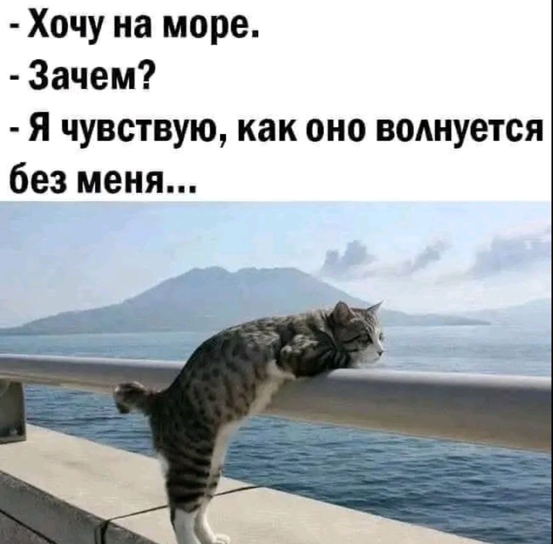 Хочу на море.
Зачем?
Я чувствую, как оно волнуется без меня...