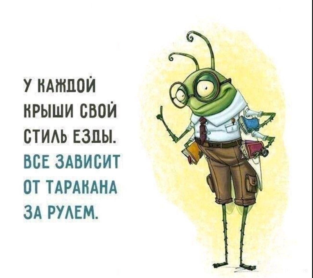 У каждой крыши свой стиль езды. Все зависит от таракана за рулем.