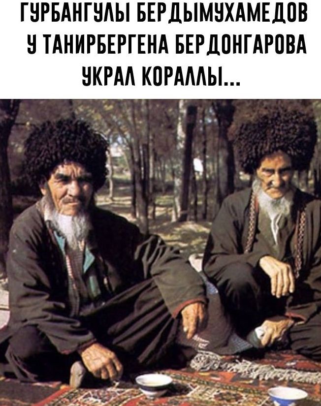 Гурбангулы бер димухамеддов у Танирбергена бердонгарова украл кораллы...