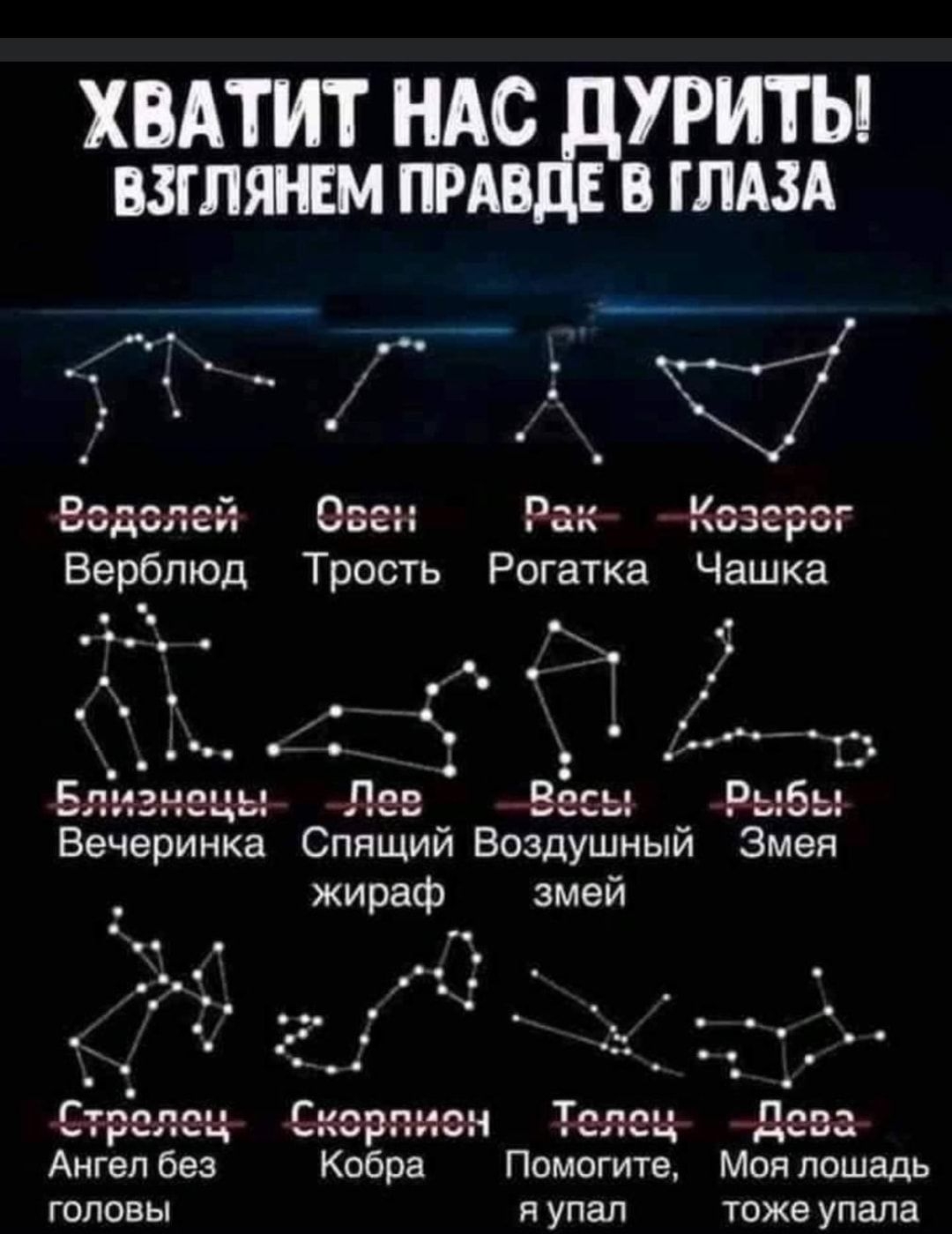 ХВАТИТ НАС УРИТЫ взгтнвм пр вгпАзд Всдзпгй Овен Рак Ксзграг Верблюд Трость Рогатка Чашка Лев Вёсы РыбьЁ ринка Спящий Воздушный Змея жираф змей _ Сгрзлси Ека тянем Телец Дева Ангел без Кобра Помагите Мая лошадь головы и упал тоже упала