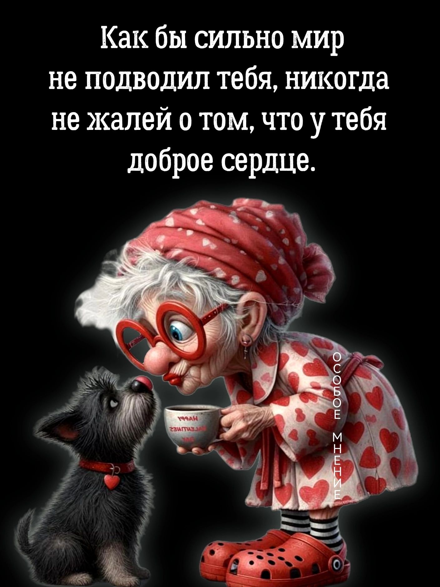 Как бы сильно мир не подводил тебя никогда не жалей о том что у тебя доброе сердце