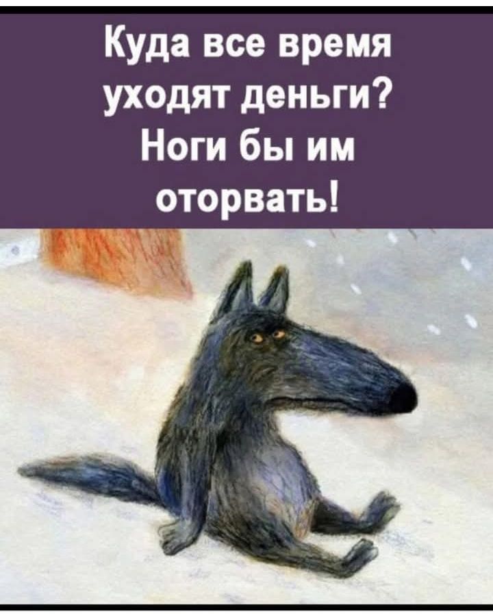 Куда все время уходят деньги Ноги бы им оторвать