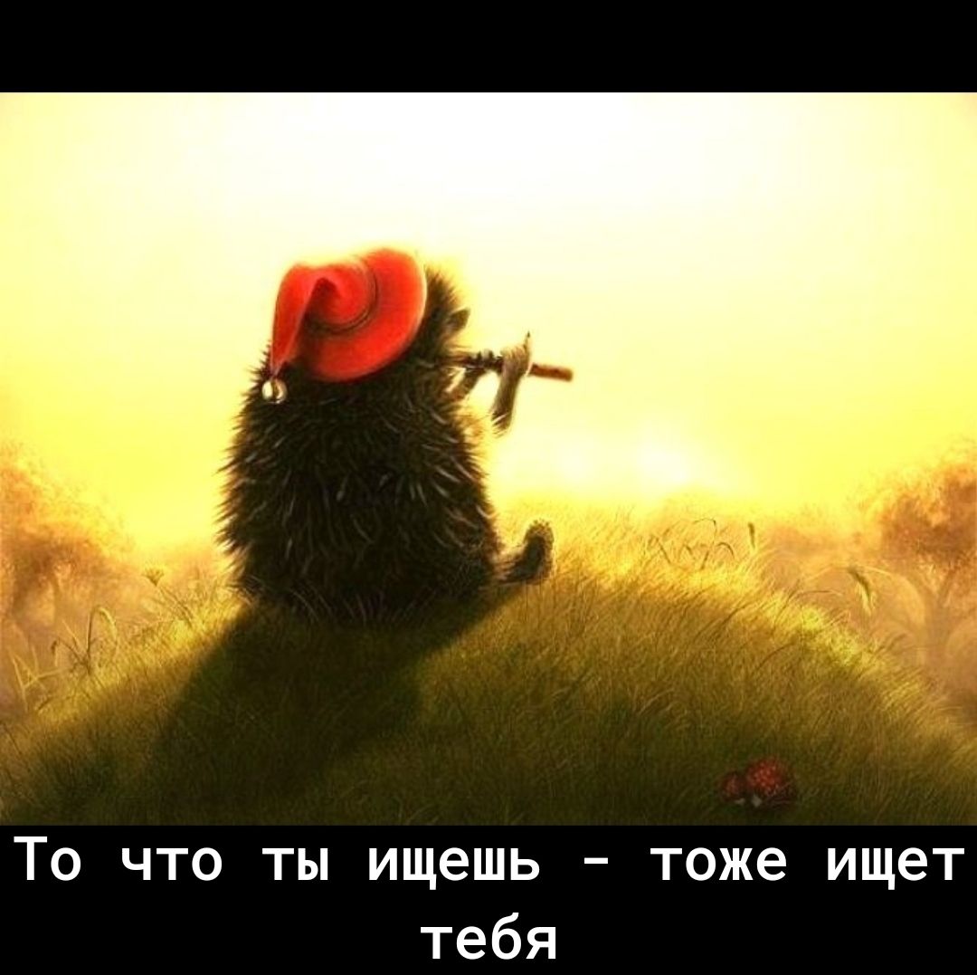 То что ты ищешь тоже ищет тебя