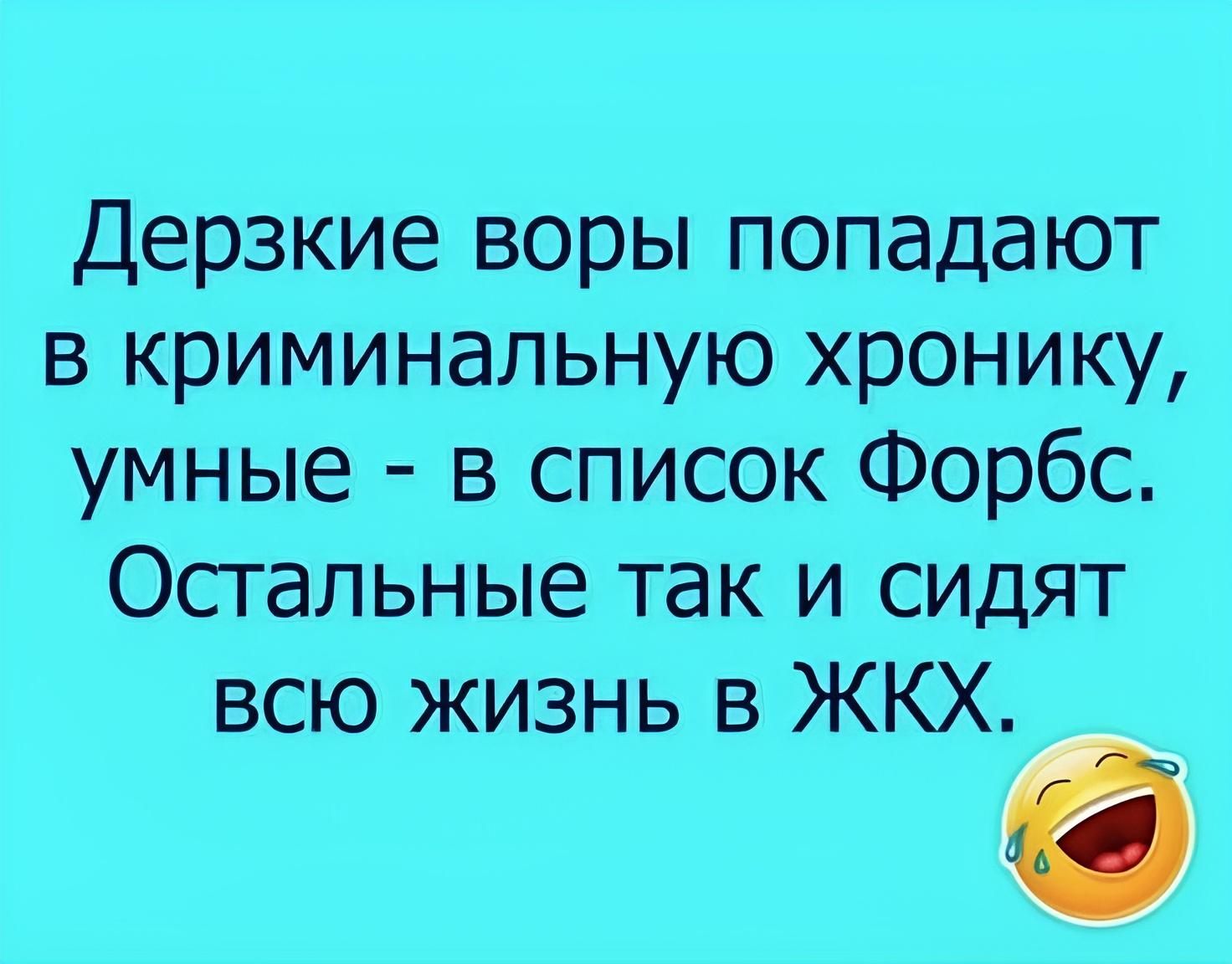 Дерзкие воры попадают в криминальную хронику умные в список Форбс Остальные так и сидят всю жизнь в ЖКХ