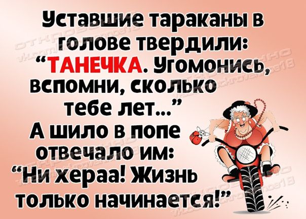 Даже тараканы в голове твердили - Угомонись. А шило в попе отвечало - Нифигааа!