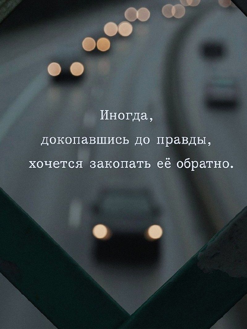 Иногда, докопавшись до правды, хочется закопать её обратно.