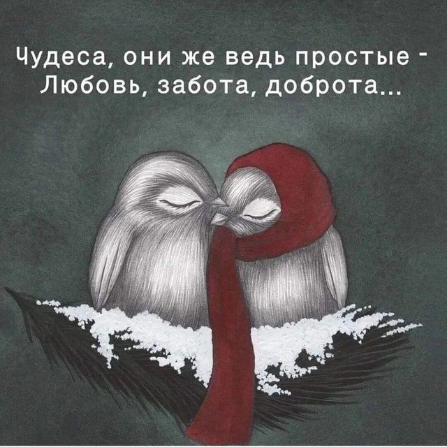 Чудеса, они же ведь простые - Любовь, забота, доброта...