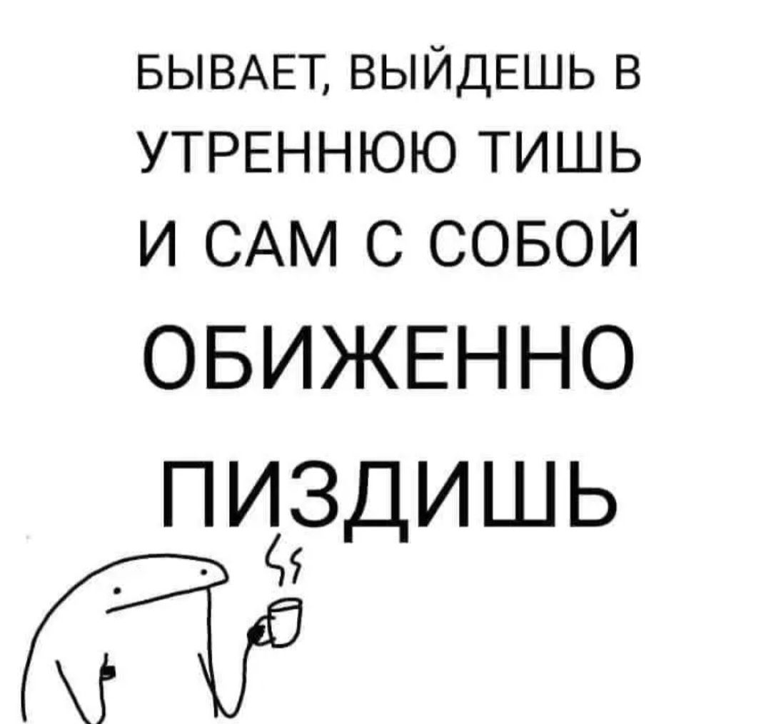 БЫВАЕТ ВЫЙДЕШЬ В УТРЕННЮЮ ТИШЬ и САМ с совой ОБИЖЕННО ПУЬЗДИШЬ