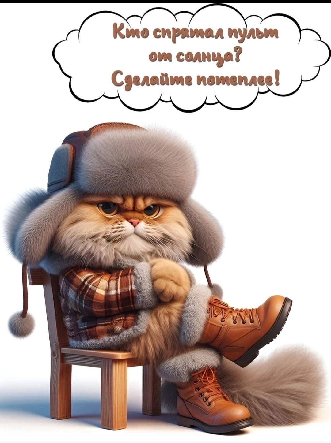 Кто спрятал пульт от солнца? Сделайте потеплее!