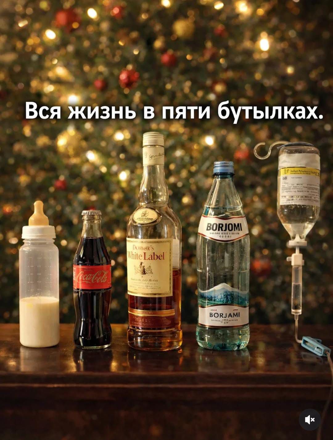 Вся жизнь в пяти бутылках.